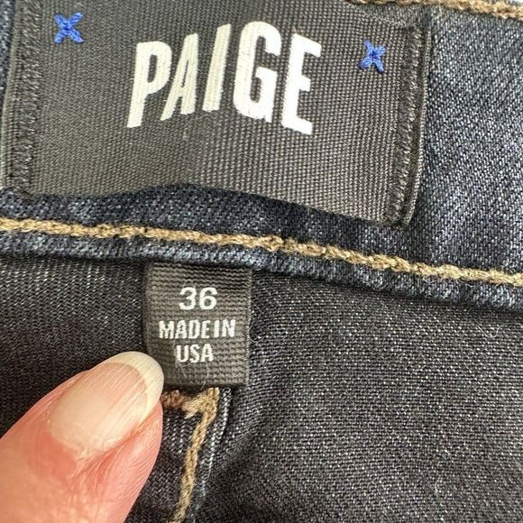 PAIGE NWOT Federal Straight Slim Fit Jeans Men's Size 36 x 33 TRANSCEND Cellar - Picture 12 of 16